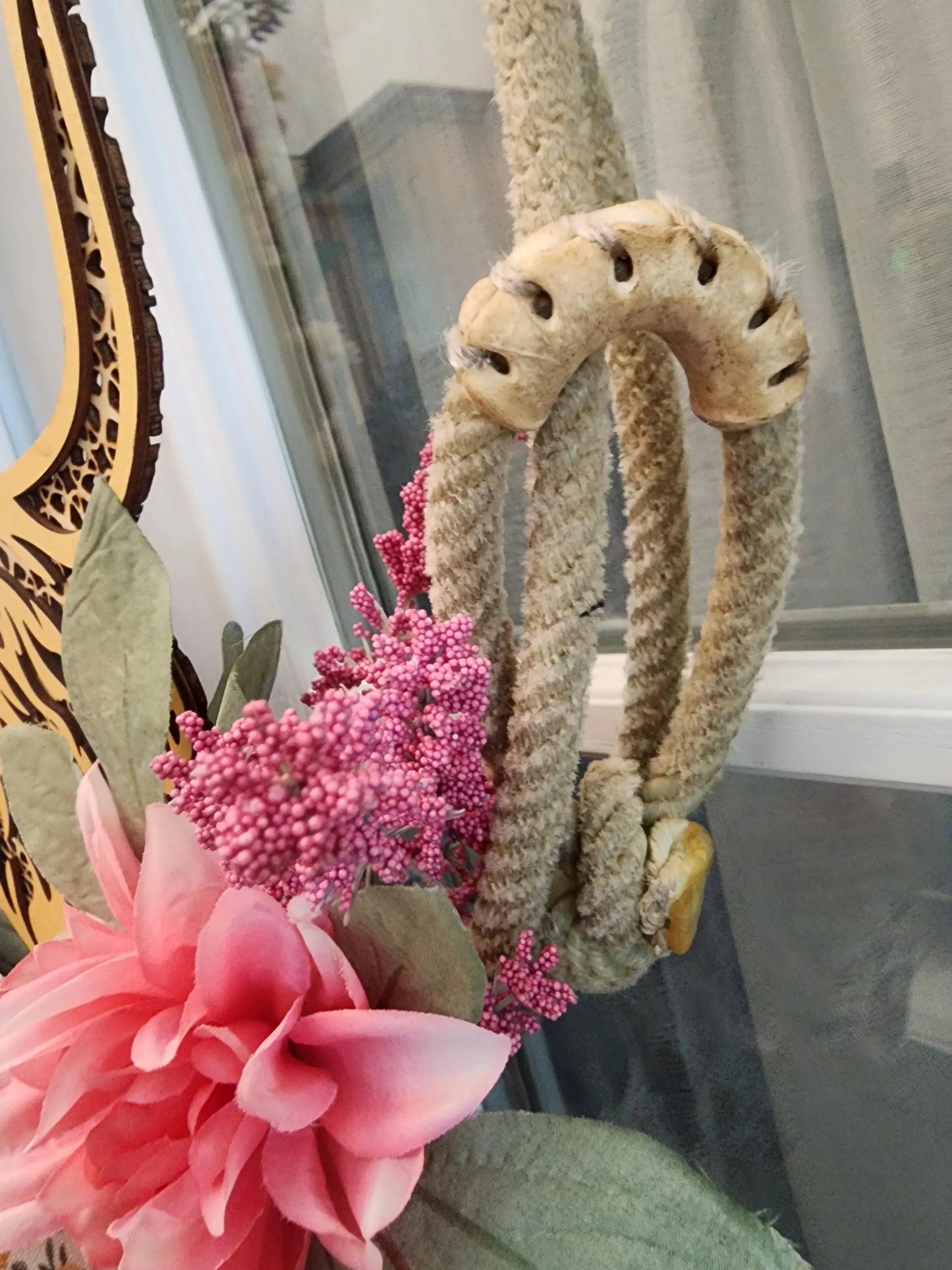 Country Cow Lasso Rope Wreath