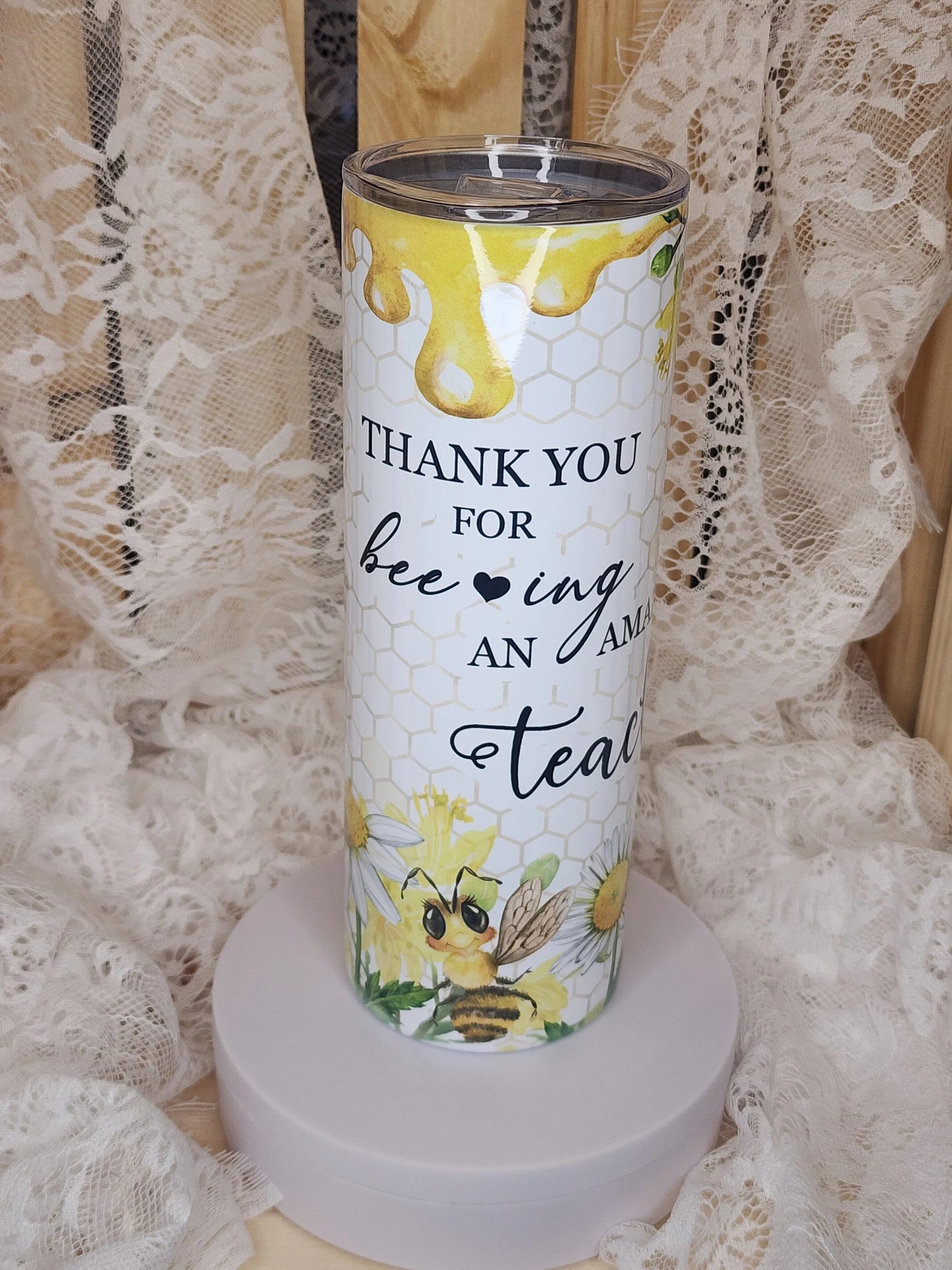 Teacher Bee Tumbler 20oz