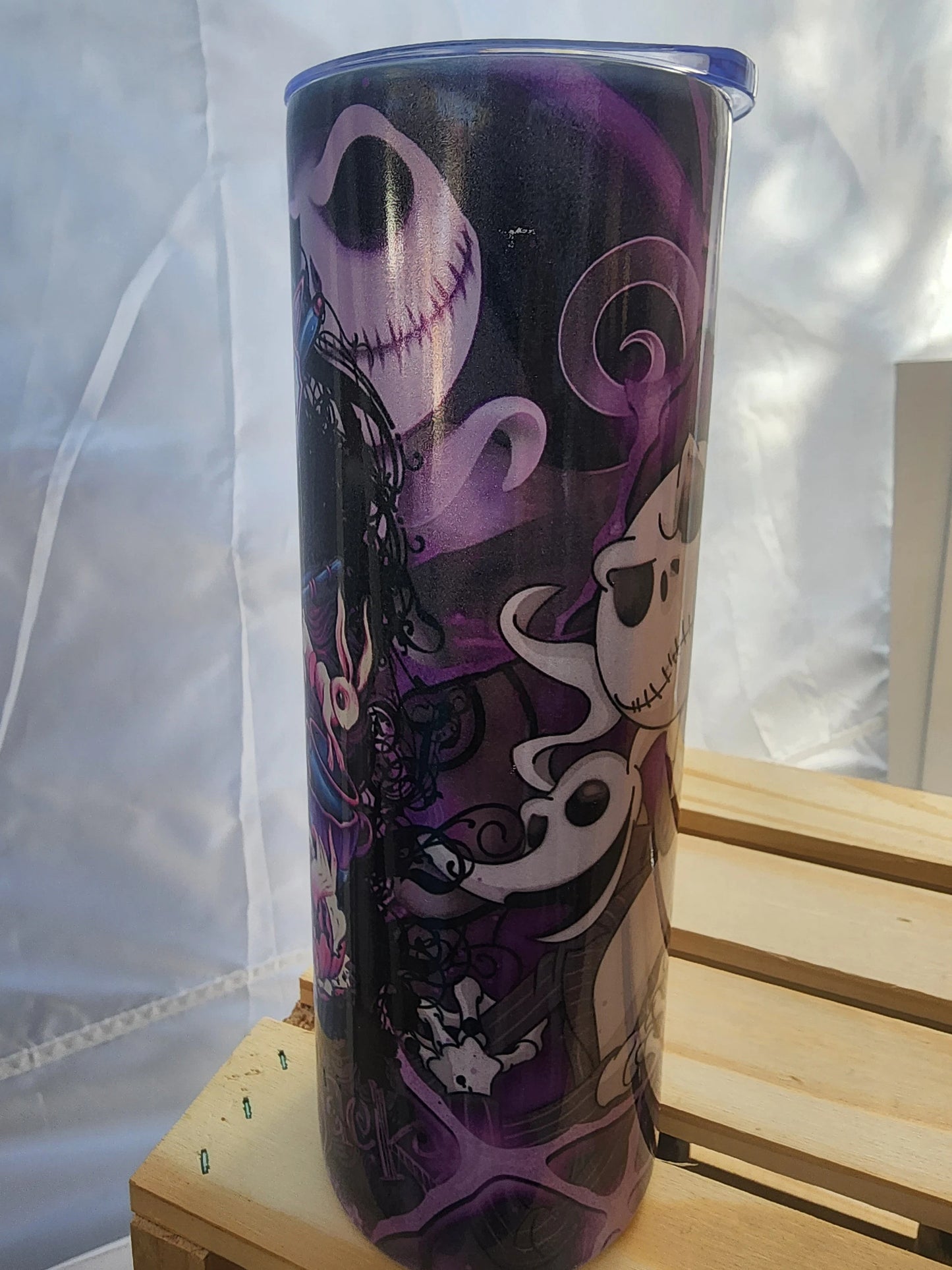 Skeleton Jack Sparkly Tumbler 20oz