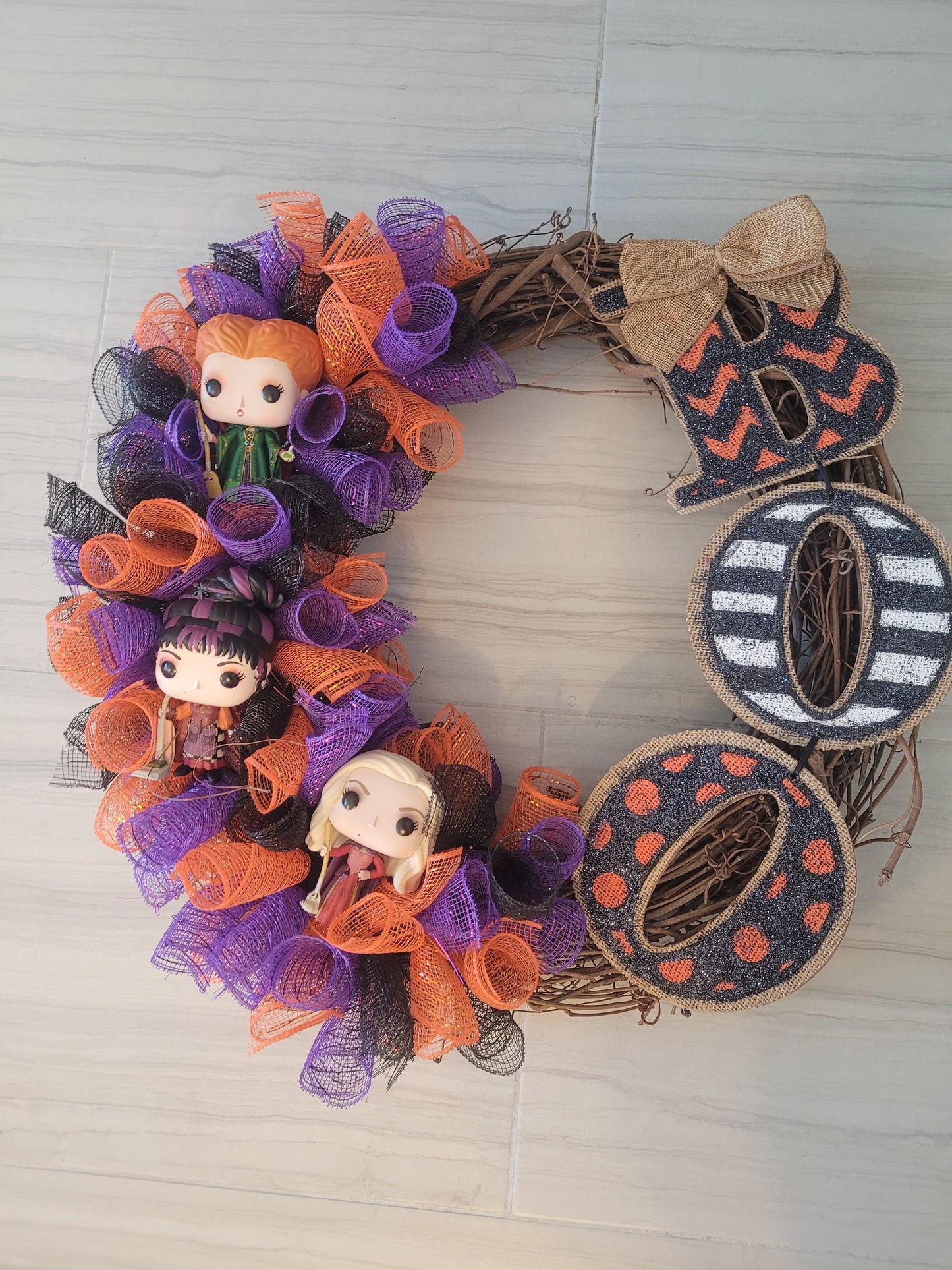 Halloween Witches Grapevine Wreath