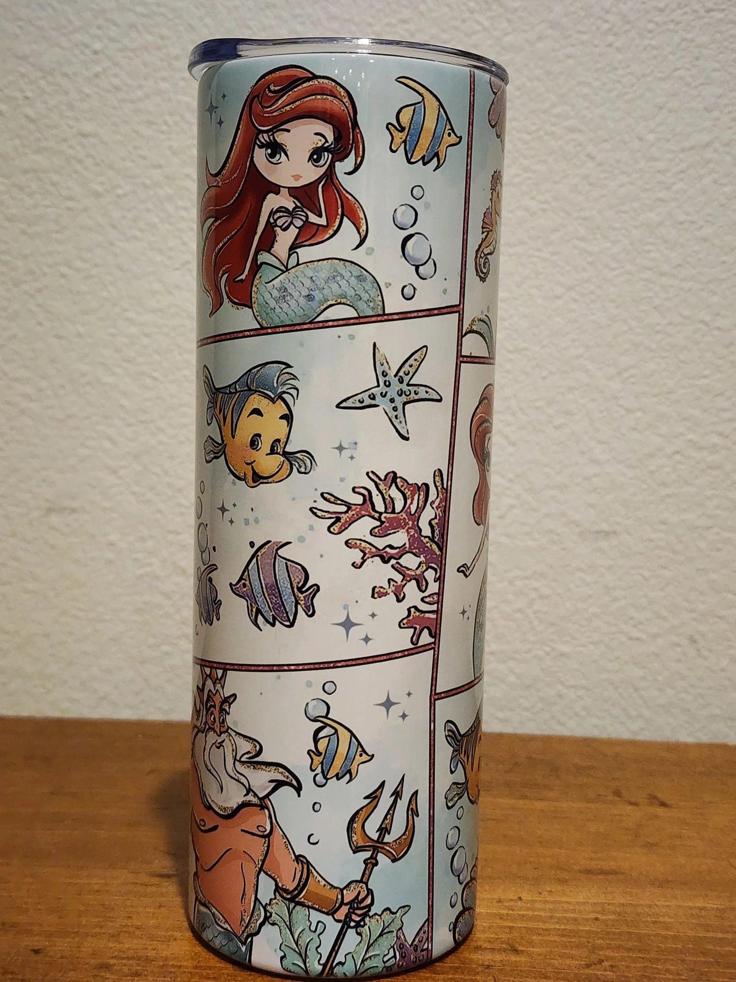 Little Mermaid Collage Tumbler 20oz