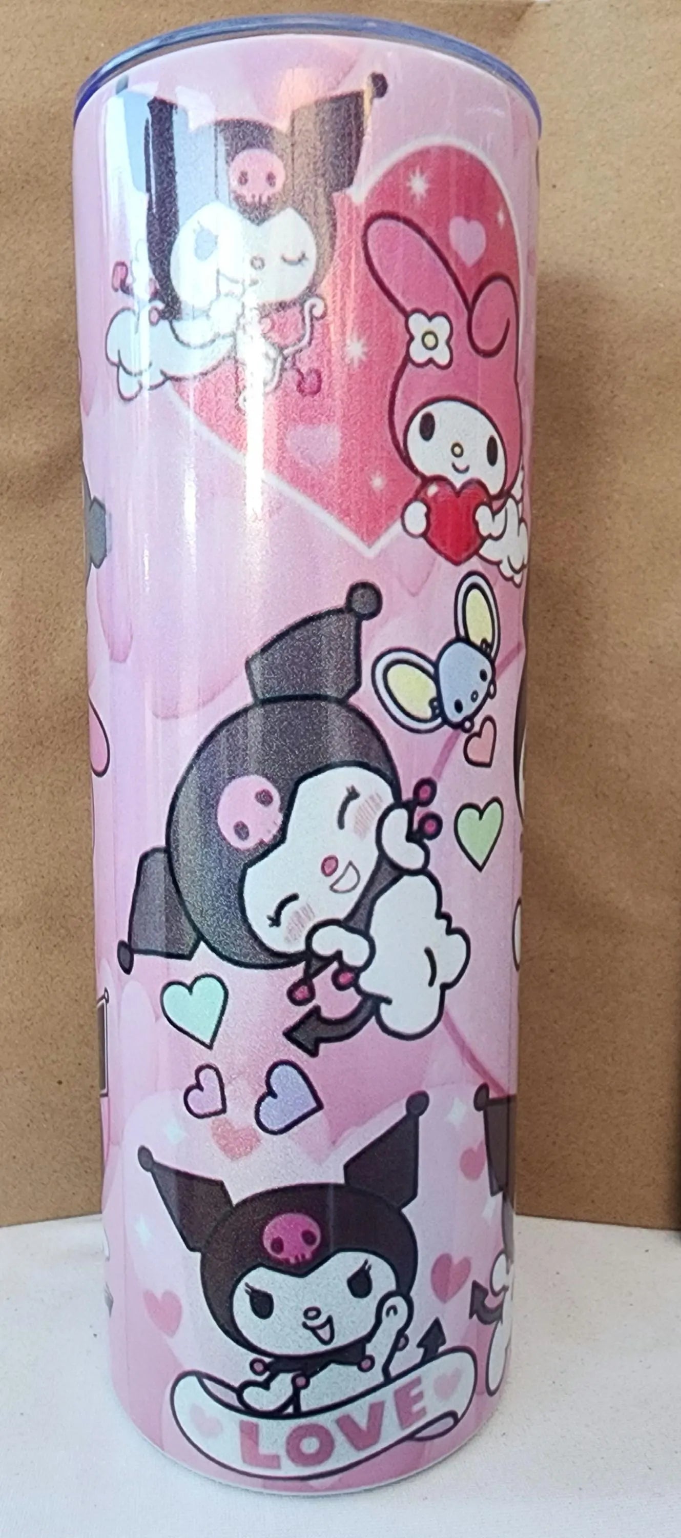 HK Kitty Sparkly Tumbler, 20oz