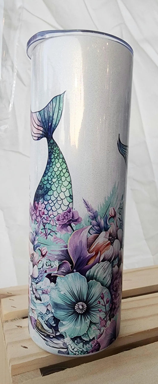 Mermaid Sparkly Tumbler, 20oz