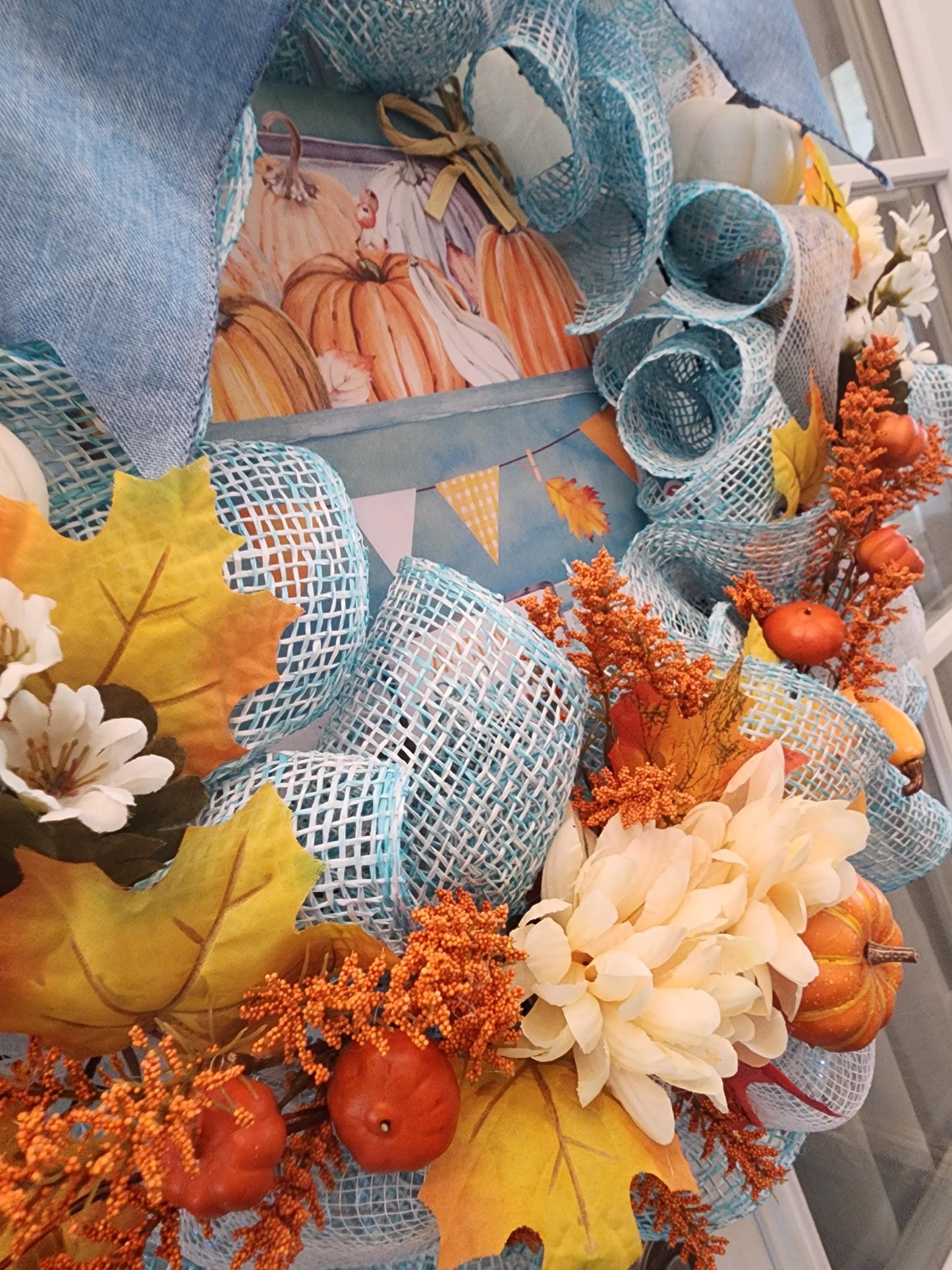 Fall Pumpkin Wreath