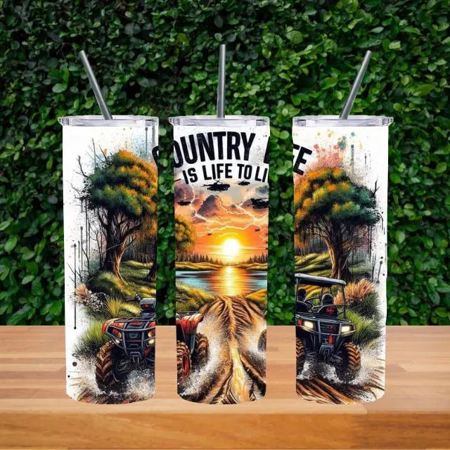 Country Life Mudding *20oz Tumbler Digital Image*