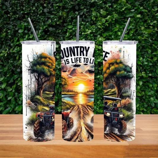 Country Life Mudding *20oz Tumbler Digital Image*