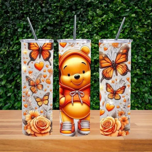 Winnie the Pooh Butterflies *20oz Tumbler Digital Image*