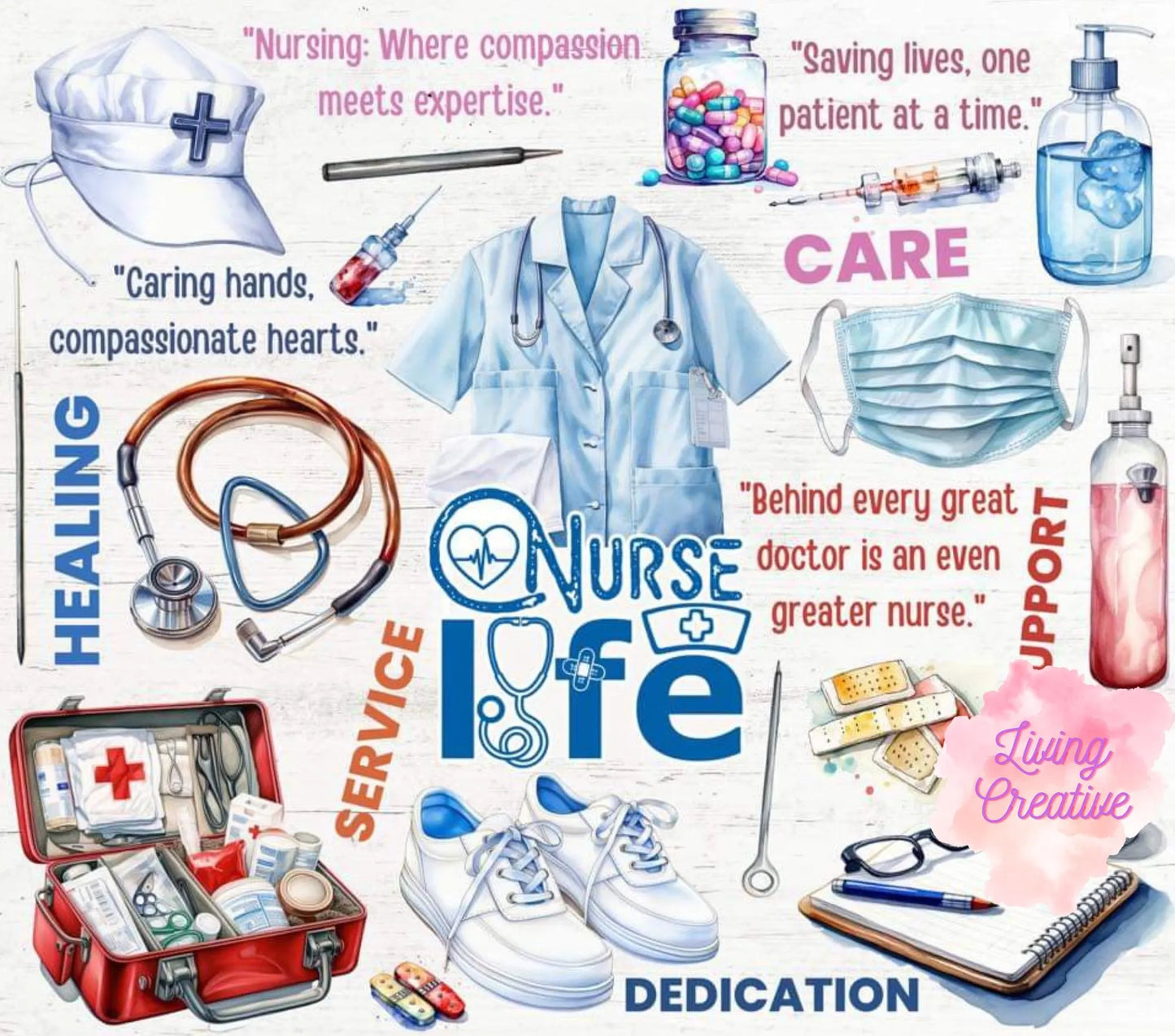 Nurse Life *20oz Tumbler Digital Image*