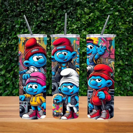 Hip Hop Smurfs *20oz Tumbler Digital Image*