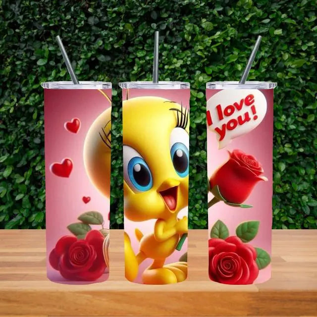 Tweety Bird Love Roses *20oz Tumbler Digital Image*