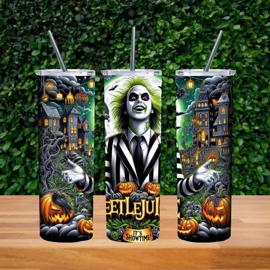 Beetle Juice Halloween *20oz Tumbler Digital Image*