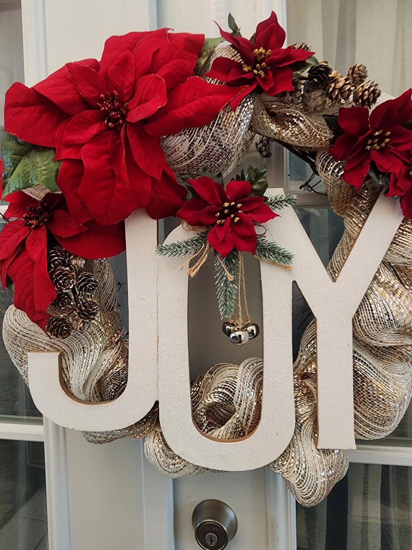 Christmas Joy 18" Grapevine Wreath