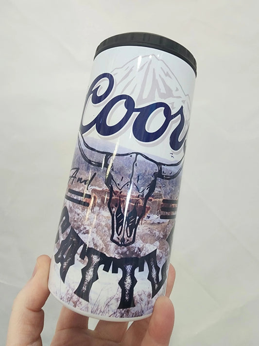 Coors Beer Ranch 4in1 Can Cooler Tumbler