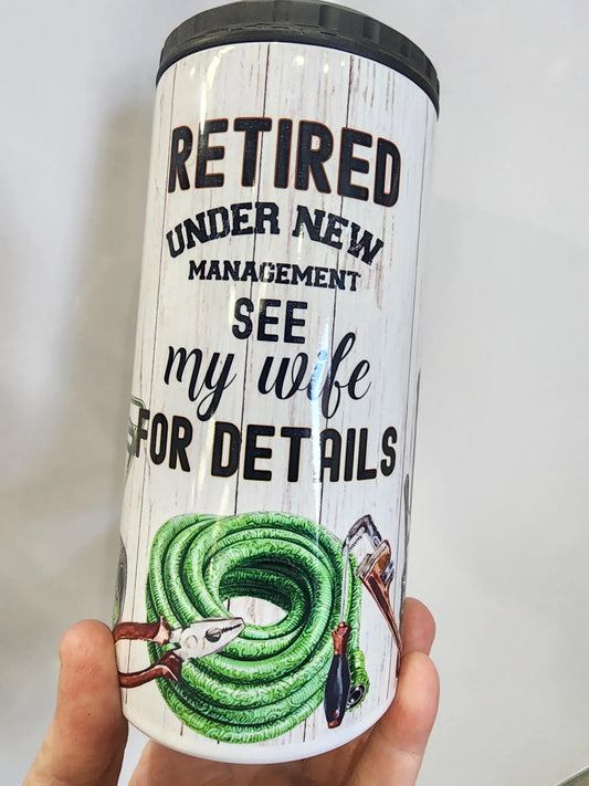 Retirement Life 4in1 Can Cooler Tumbler