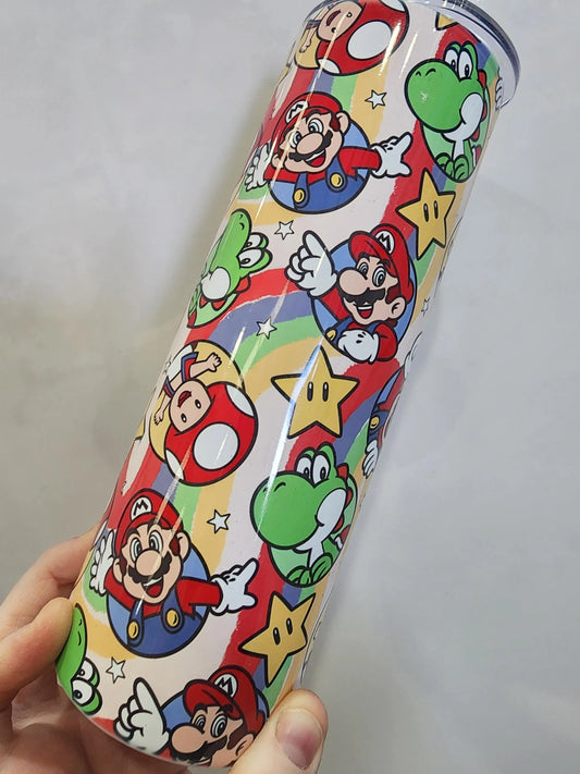 Mario & Yoshi Tumbler 20oz