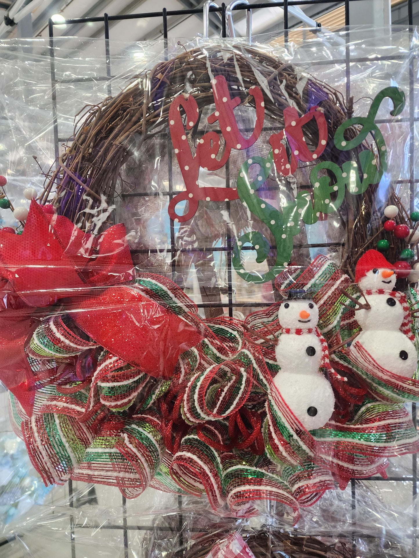 Snowman Christmas 18" Grapevine Wreath