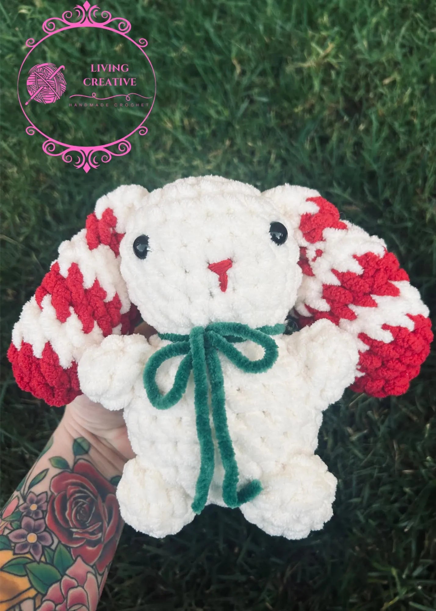 Crochet Peppermint Bunny