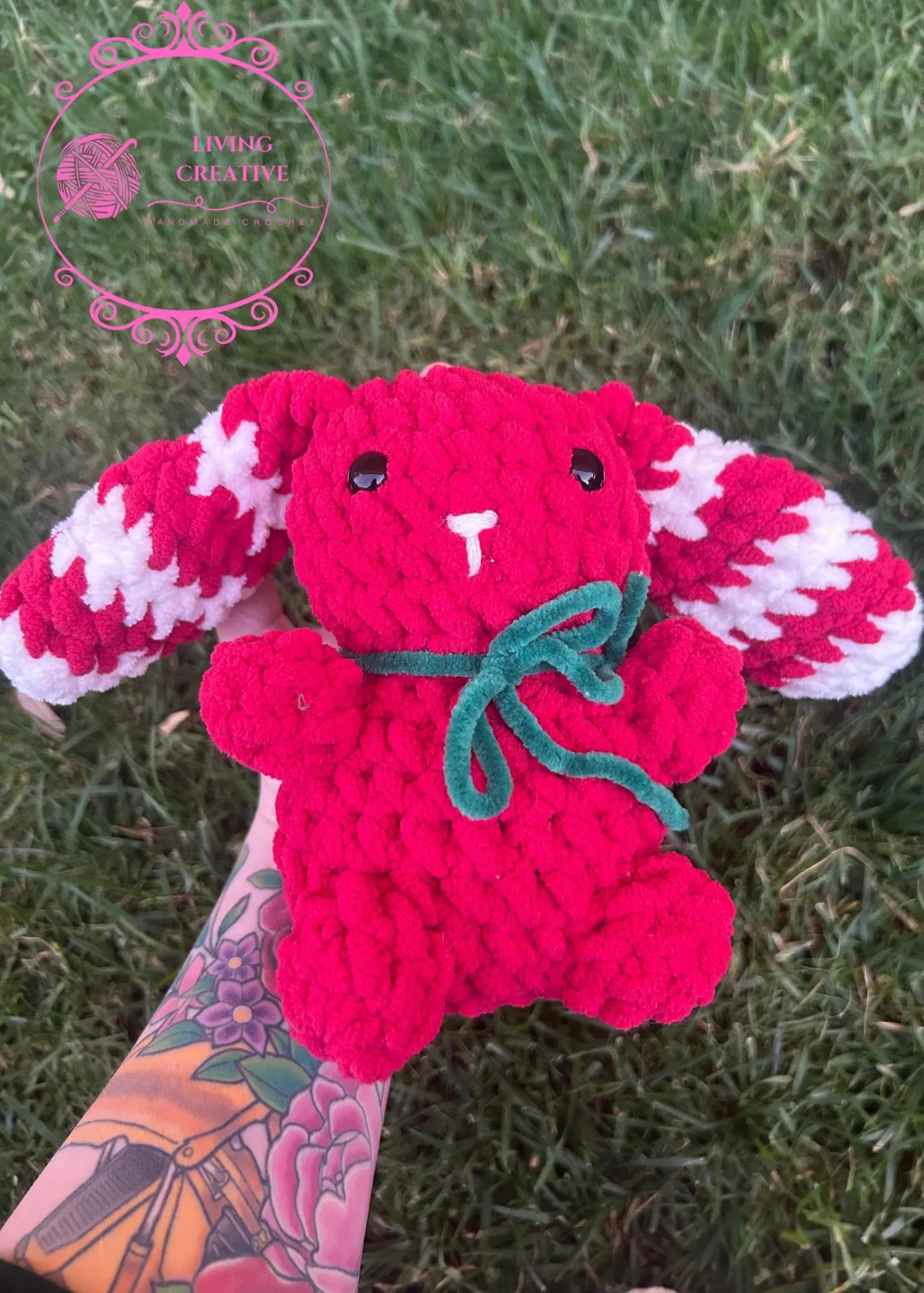 Crochet Peppermint Bunny