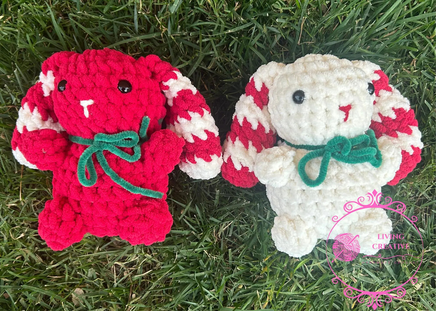 Crochet Peppermint Bunny