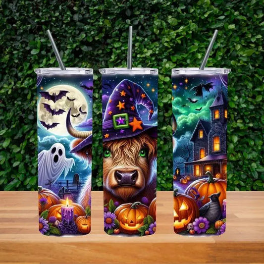 Country Cow Halloween *20oz Tumbler Digital Image*