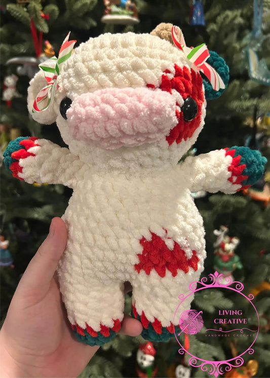 Crochet Christmas Cheeky Cow